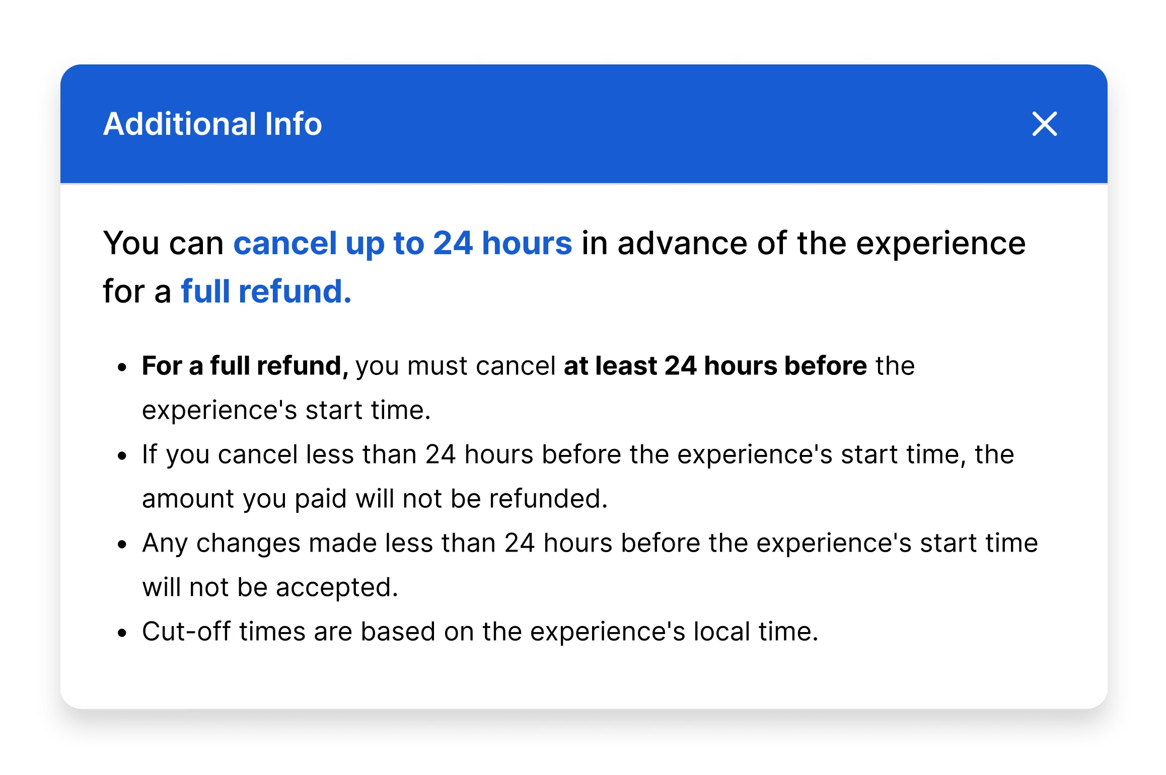 Flexibility & Cancellations