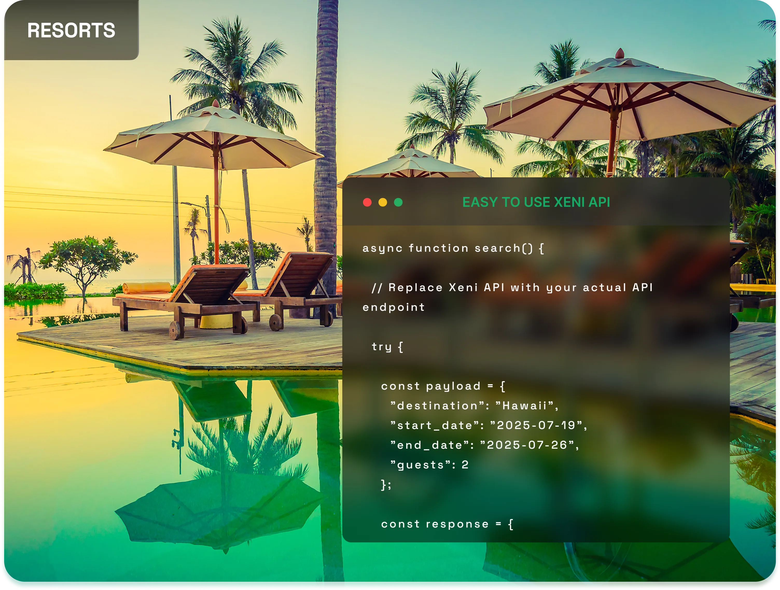 Resorts hero visual