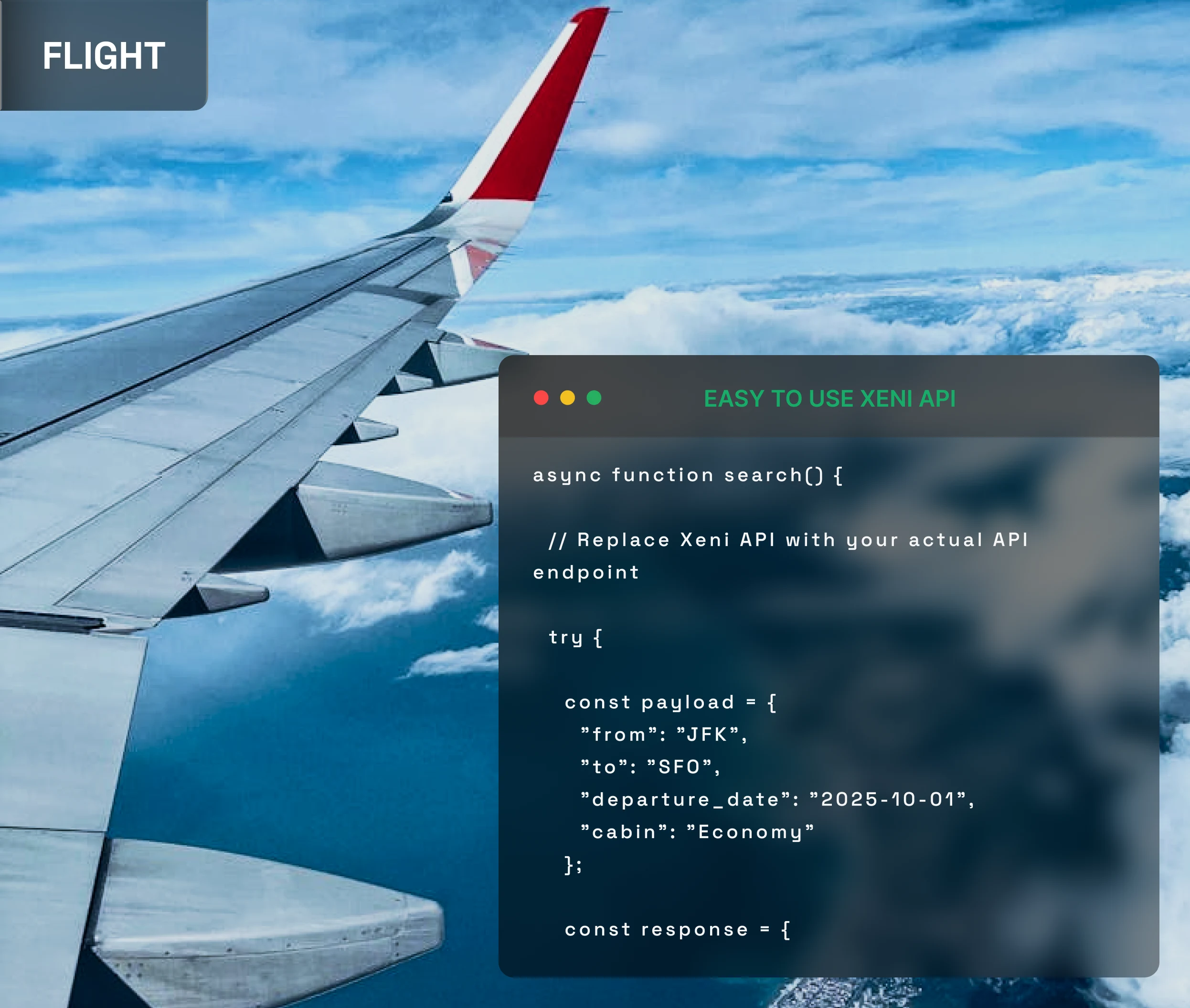 Flights hero visual
