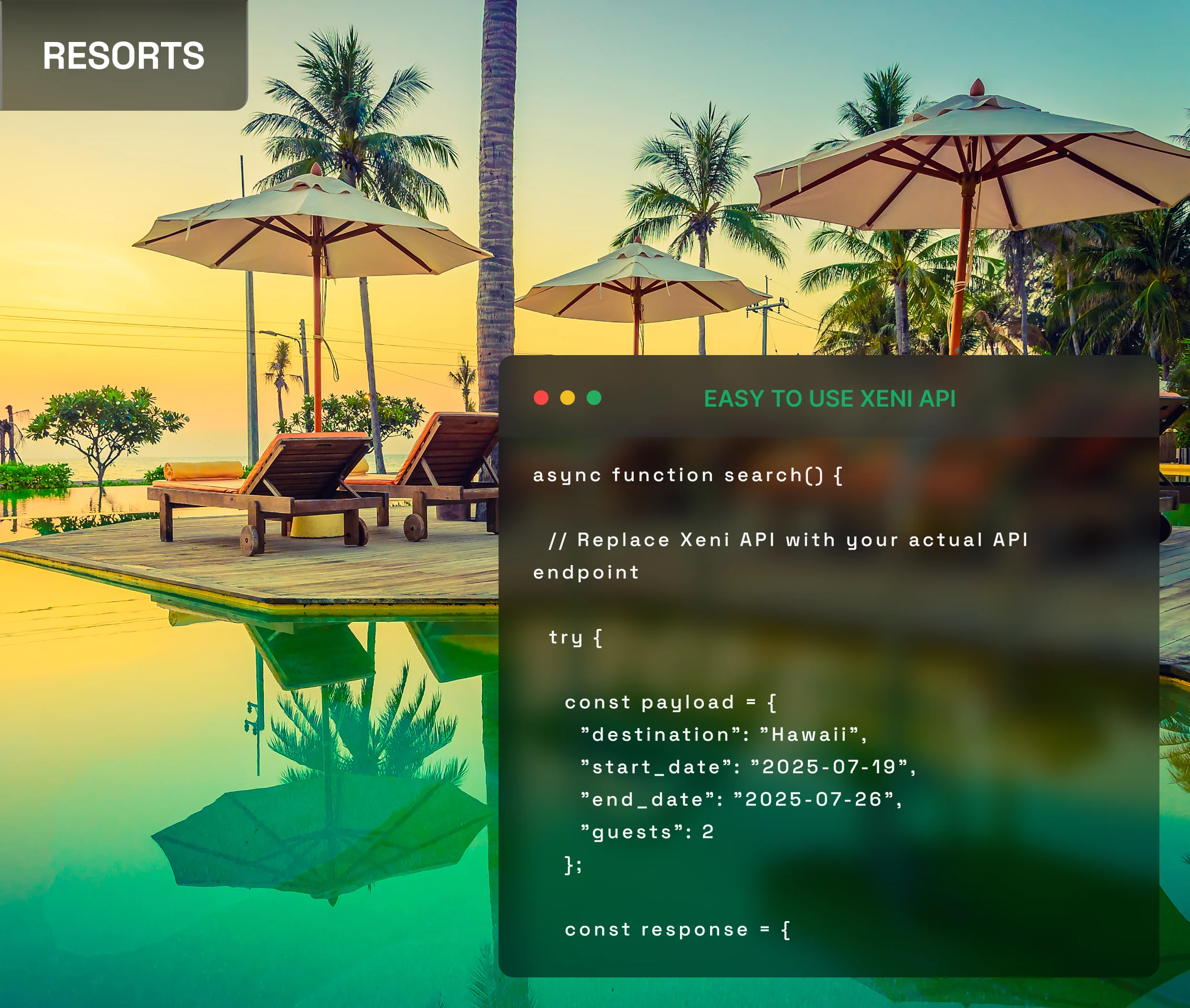 Resorts hero visual