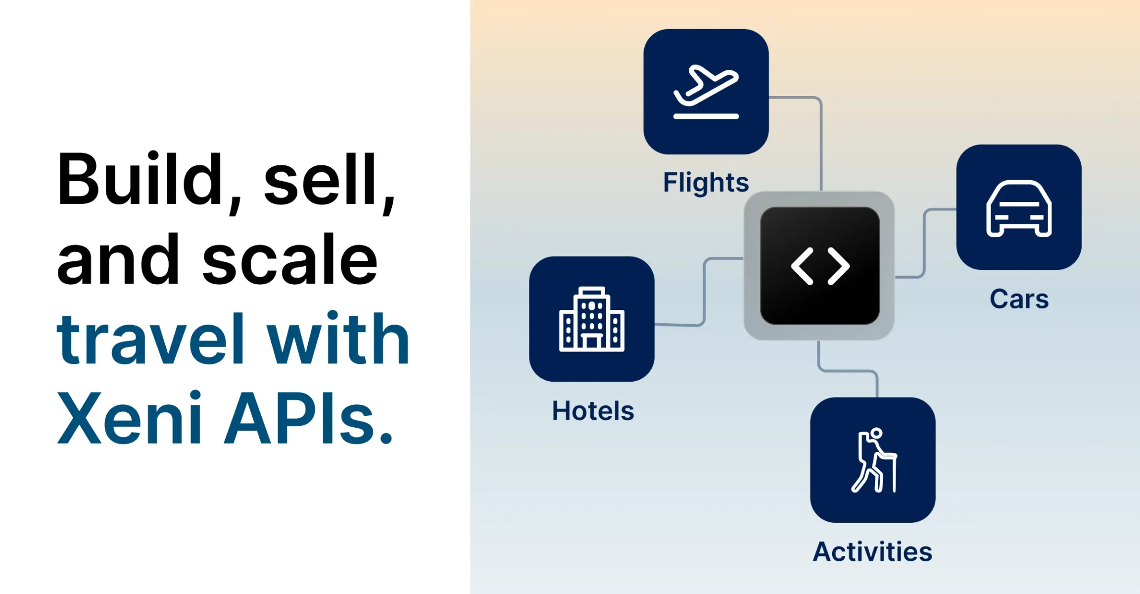 Interfaz de inventario de viajes de Xeni API